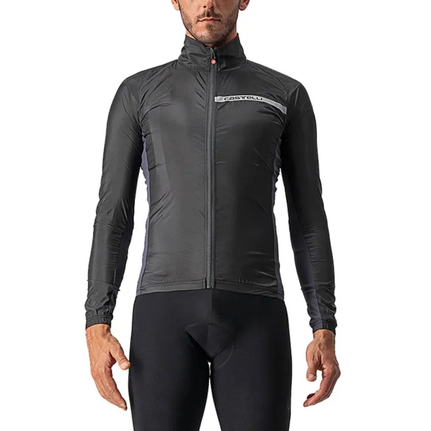 Giacca Antivento Castelli Squadra Stretch Jacket Light Black/dark Gray