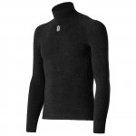 Maglia Intima Manica Lunga Silverskin Collo Alto X-warm Anthracite