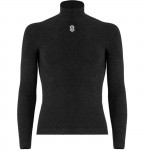 Maglia Intima Manica Lunga Silverskin Collo Alto X-warm Anthracite