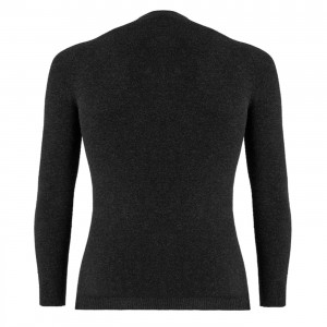 Maglia Intima Manica Lunga Silverskin Giro Collo Warm Anthracite