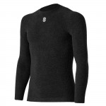 Maglia Intima Manica Lunga Silverskin Giro Collo X-warm Anthracite