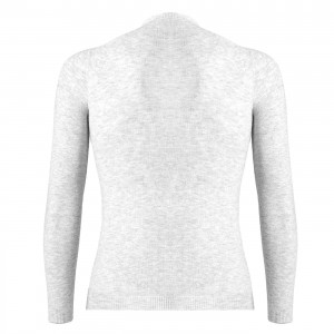 Maglia Intima Manica Lunga Silverskin Giro Collo X-warm Pearl Grey