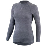 Maglia Intima Invernale Donna Manica Lunga Seamless Merino